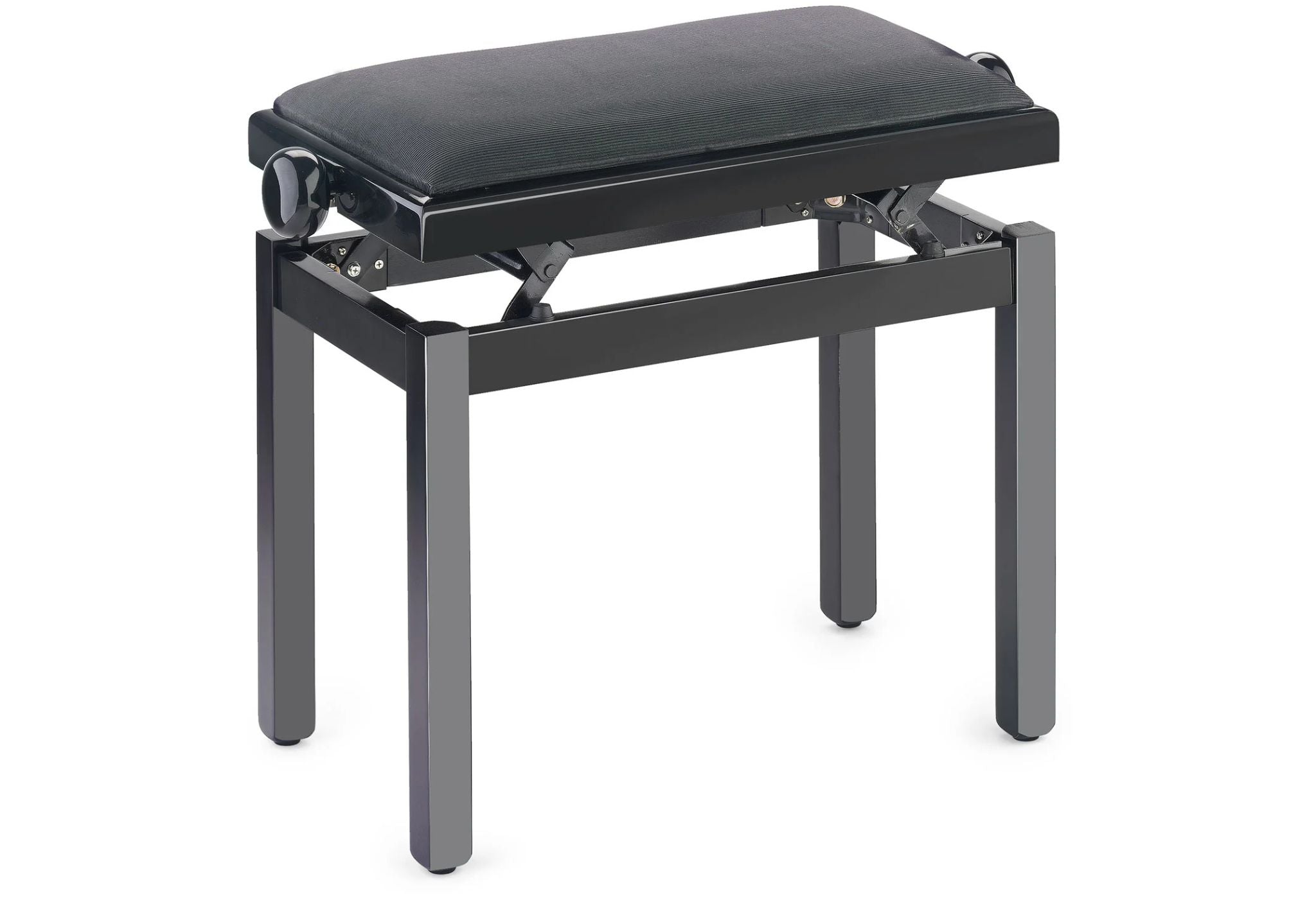 Stagg PBF-39-BKP/VBK Black Polished/Velvet Adjustable Stool