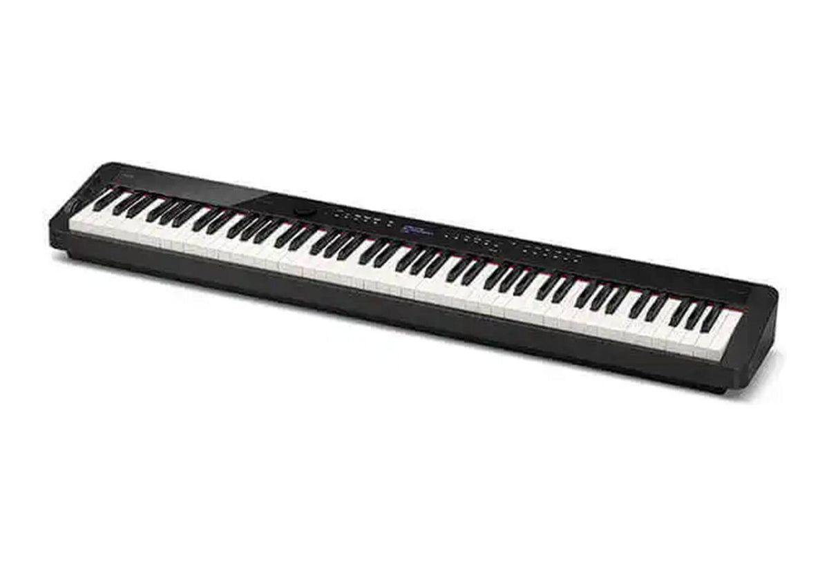 Casio PX-S3100 black digital piano – angled front view